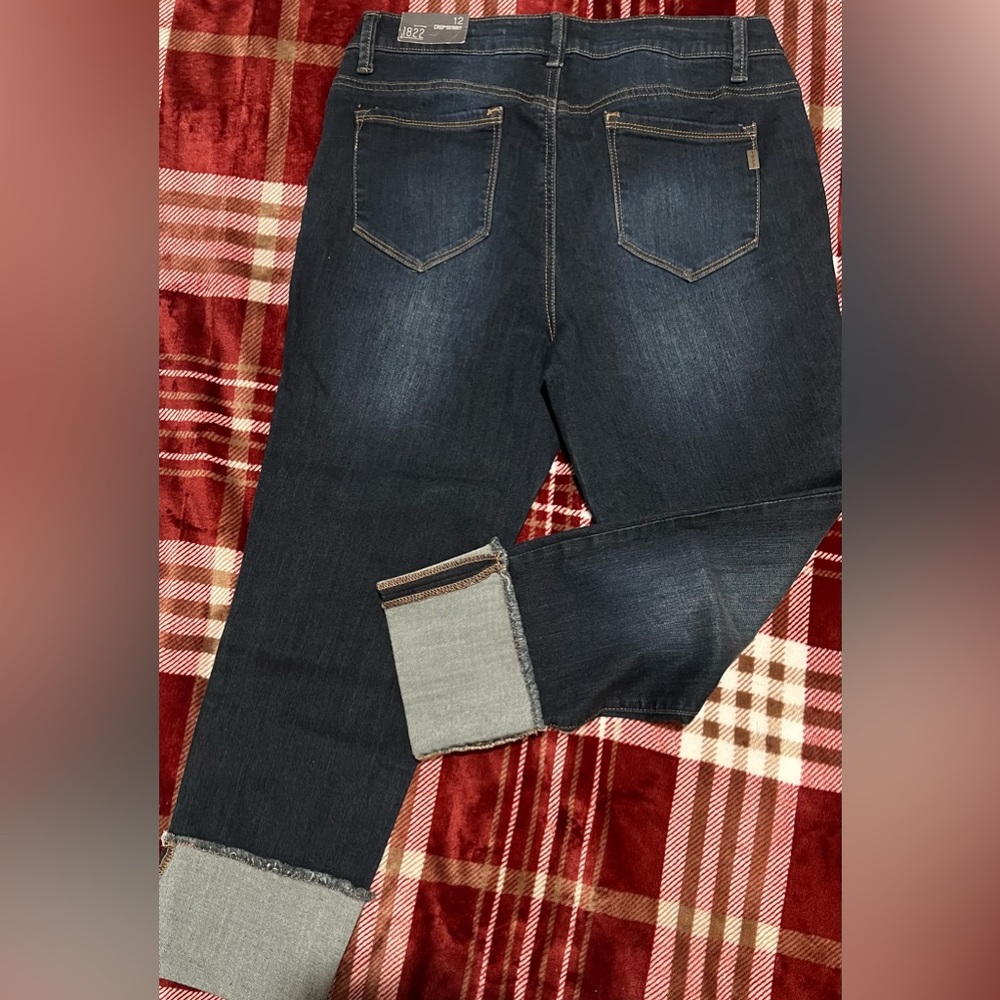 NWT 1822 Denim Crop Skinny Jeans SZ 12